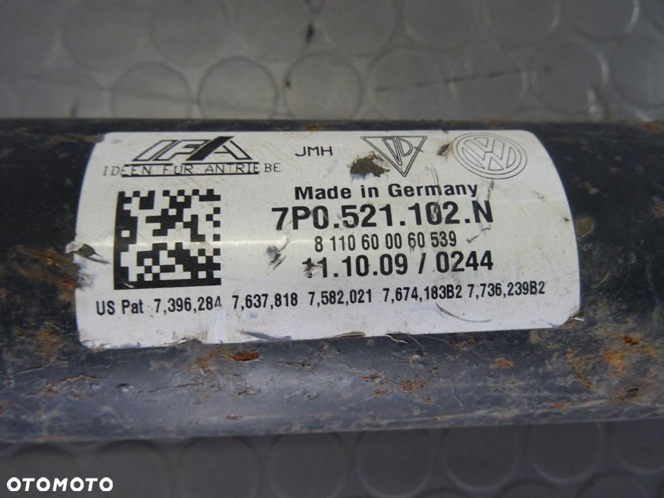 7P0521102N wal napedowy kardana VW Touareg II 7P czesci - 2
