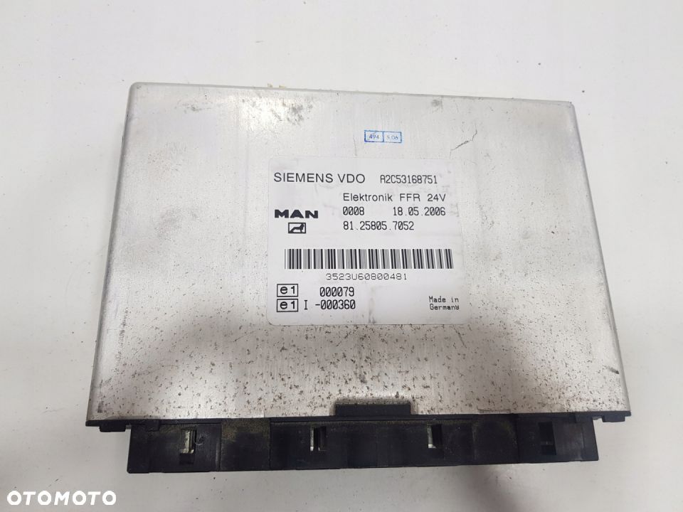 KOMPUTER STEROWNIK FFR MAN TGA 81258057052 VDO - 1