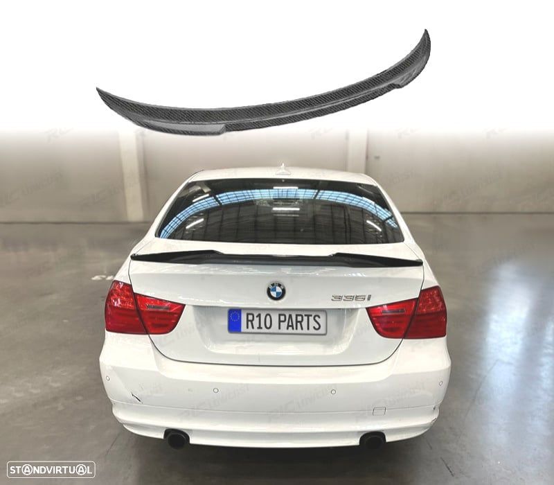 AILERON LIP SPOILER TRASEIRO ​​​​​BMW E90 LOOK M4 CARBONO - 1