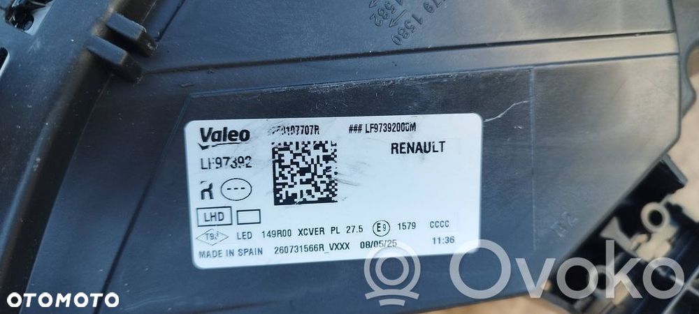 Reflektor Lampa Przednia Renault Rafale 2024- Full Led Adaptive Prawa Nowa Oryginał 260731566R - 8
