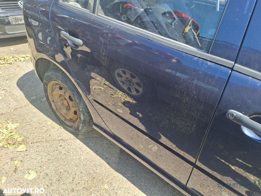 Usa portiera spate dreapta spate SKODA FABIA 6Y2 1999 - 2008 albastru LF5U - 1