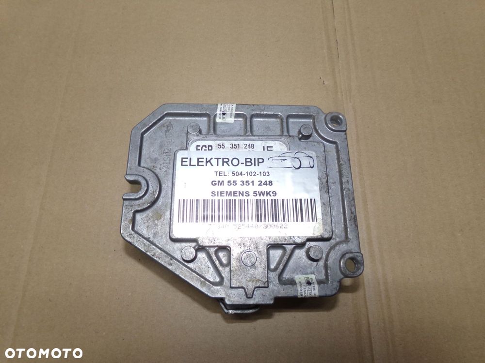 komputer sterownik 55351248 astra h zafira b 1.8 16v - 2
