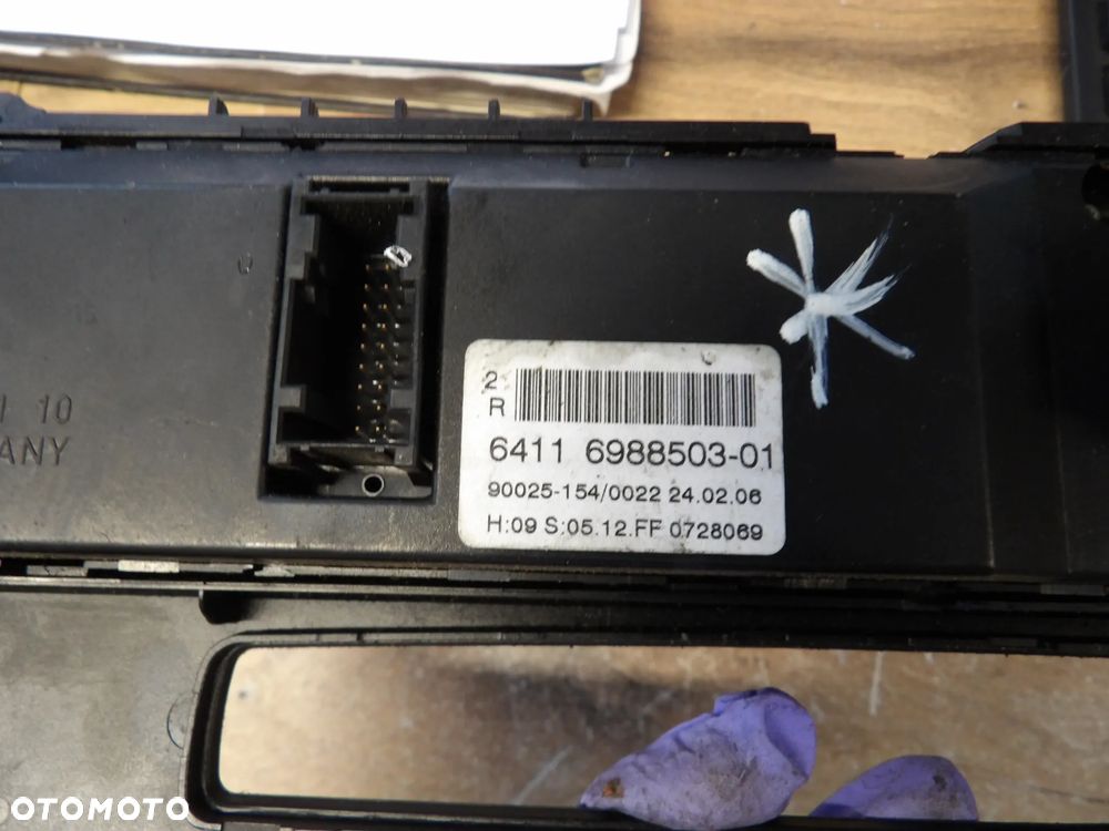 BMW - E60,E61 - PANEL KLIMATYZACJI - BASIS - 6988503  7906437 - 2