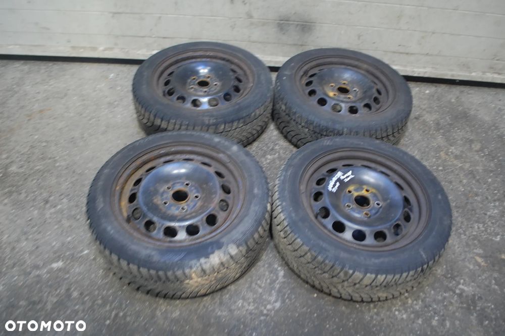 FELGI STALOWE + OPONY ZIMOWE 205/55R16 1K0601027A 5X112 ET50 6.5J SEAT LEON II VW SKODA AUDI - 11