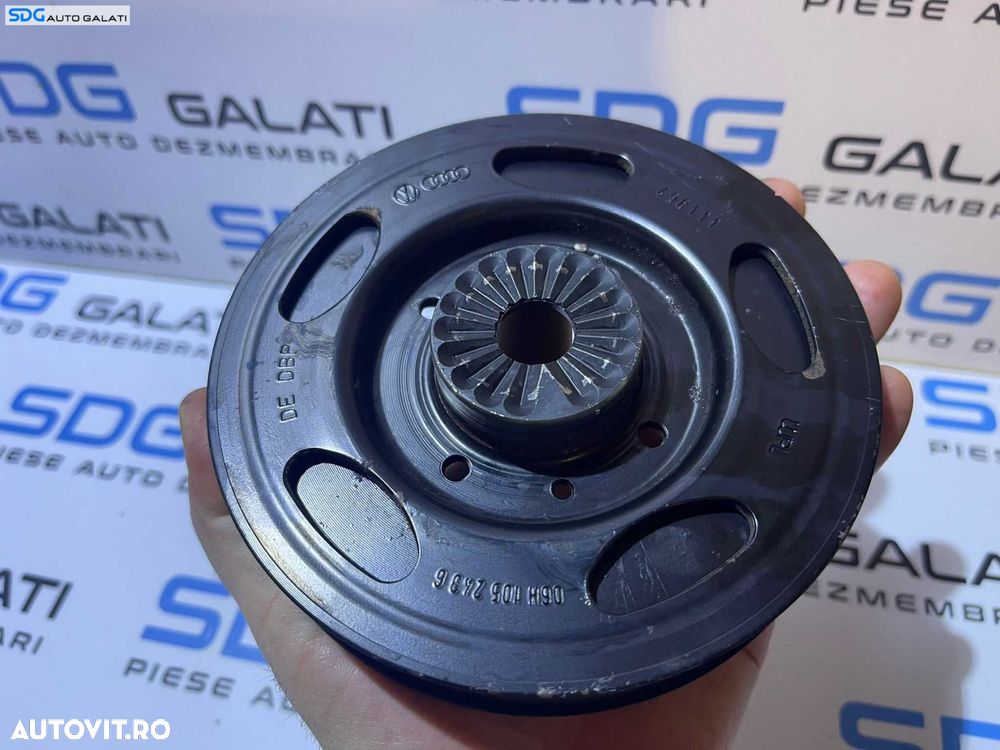 Rola Fulie Accesorii Vibrochen Arbore Cotit Audi A4 B8 2.0 TFSI CDNB CDNC CAEA CAEB CAED CFKA CPMA CPMB 2008 - 2015 Cod 06H105243G - 4