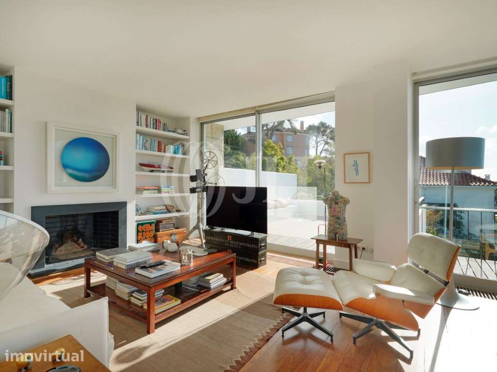 Moradia T4+3 com vista mar no Monte Estoril Cascais - Grande imagem: 3/50