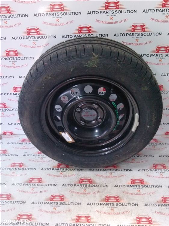 roata rezerva renault clio simbol 1.2 b an fabr. 2010 - 1