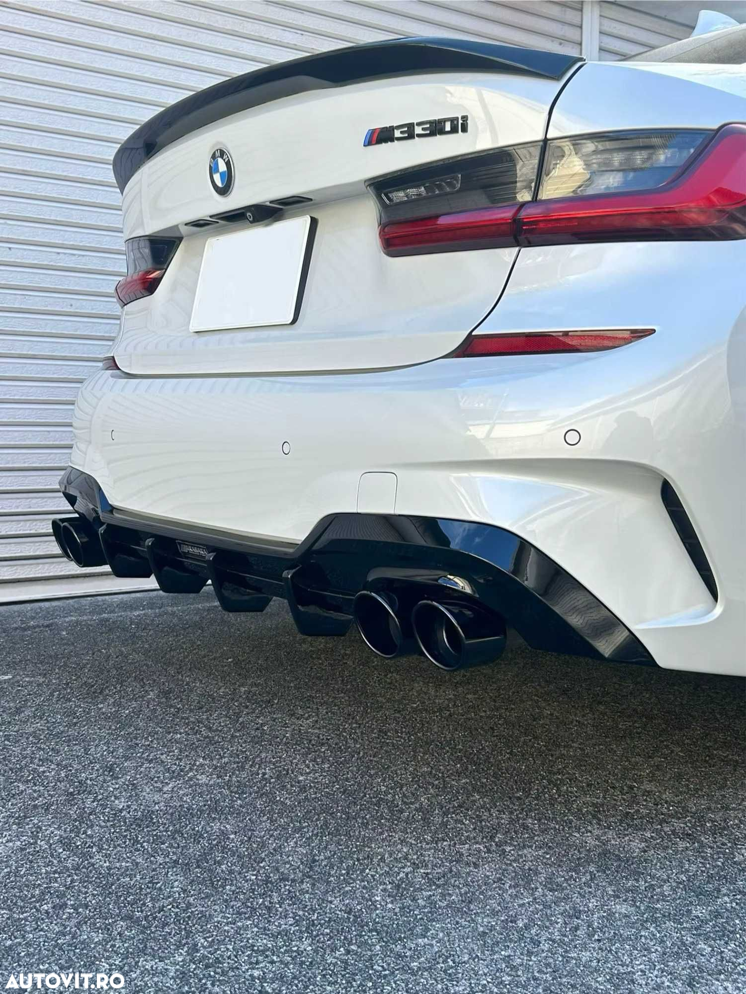 Difuzor Bara Spate M BMW G20 G21 model 340, 340i M look, Negru Lucios - 4