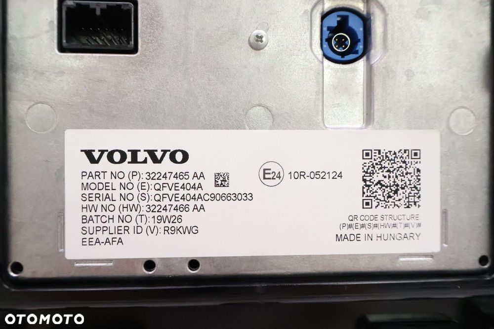 VOLVO XC60 II EKRAN WYŚWIETLACZ 32247465 - 6