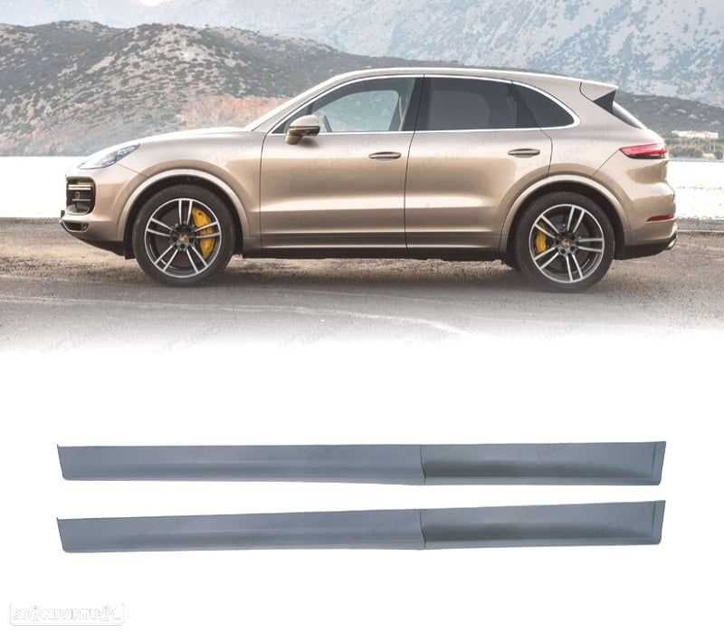 EMBALADEIRAS LATERAIS PORSCHE CAYENNE 18- LOOK TURBO - 1