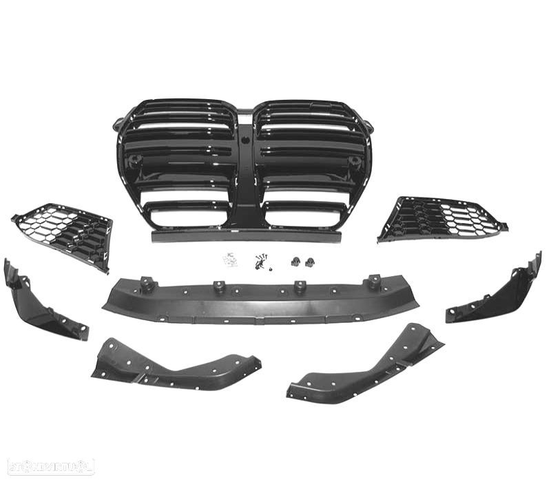 PARA-CHOQUES FRONTAL BMW G20 G21 19- LOOK M3 G80 PDC - 6