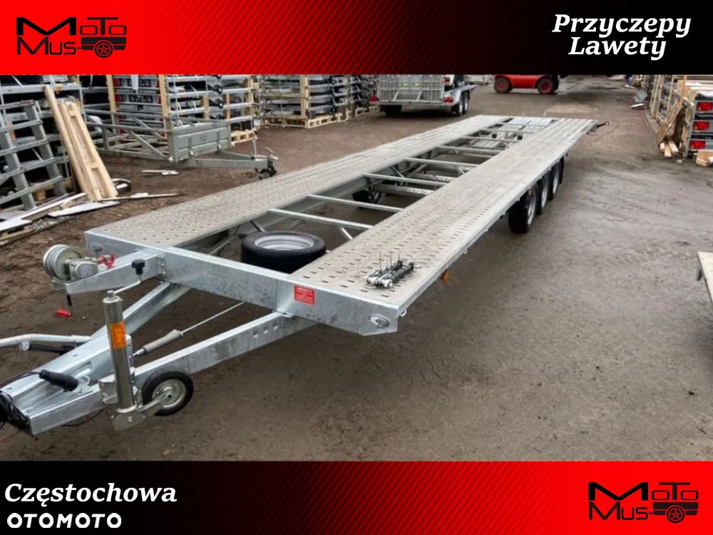 Niewiadów Laweta Boro Indianapolis 8.5x2.1 dwa auta 3 osie koła 195r13c  Częstochowa od ręki - 1