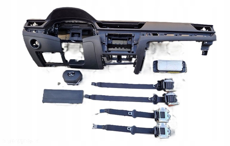 skoda superb iii 3v lift 19-24r deska konsola airbag poduszki pasy oryg - 1