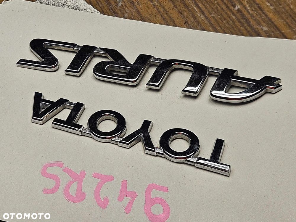 Napis Znaczek Emblemat Klapa Klapy Toyota Auris I 1 Lift - 6