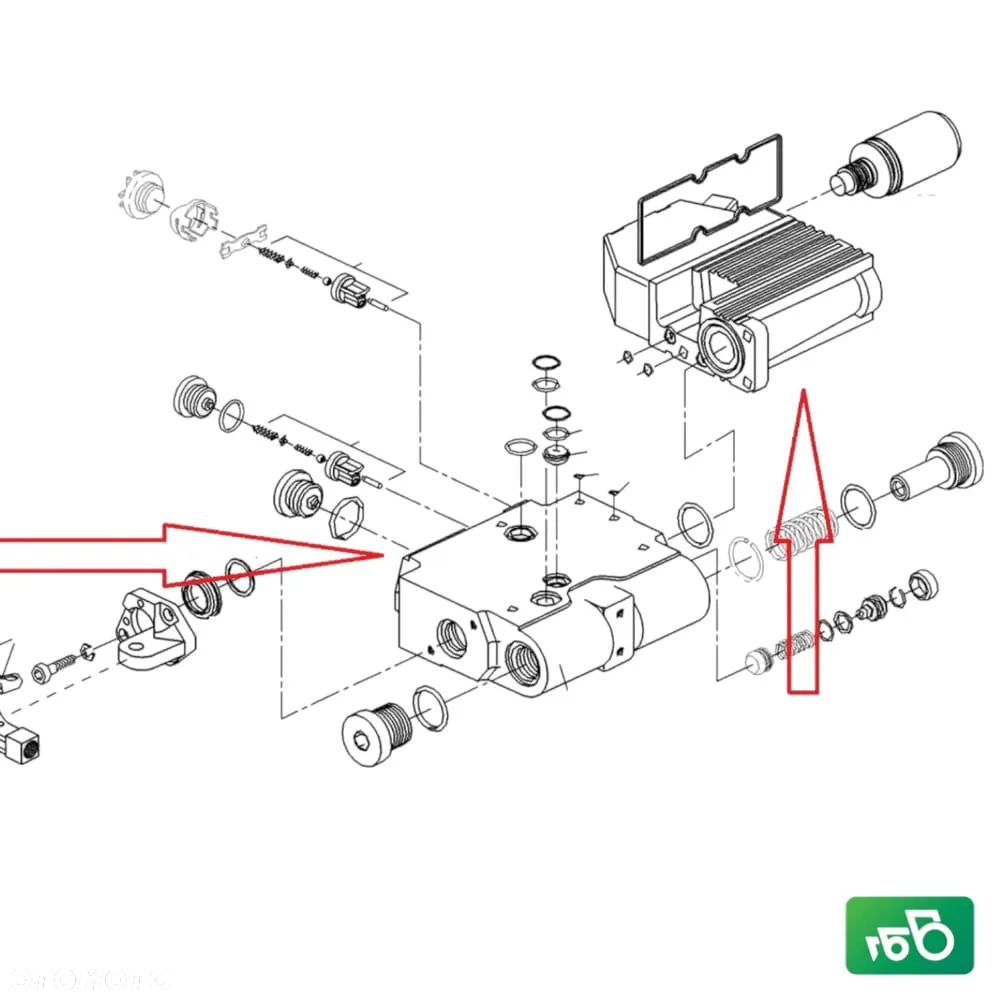 Sekcja rozdzielacza 0521610563 Bosch G916961022014 Fendt 716 Vario - 16