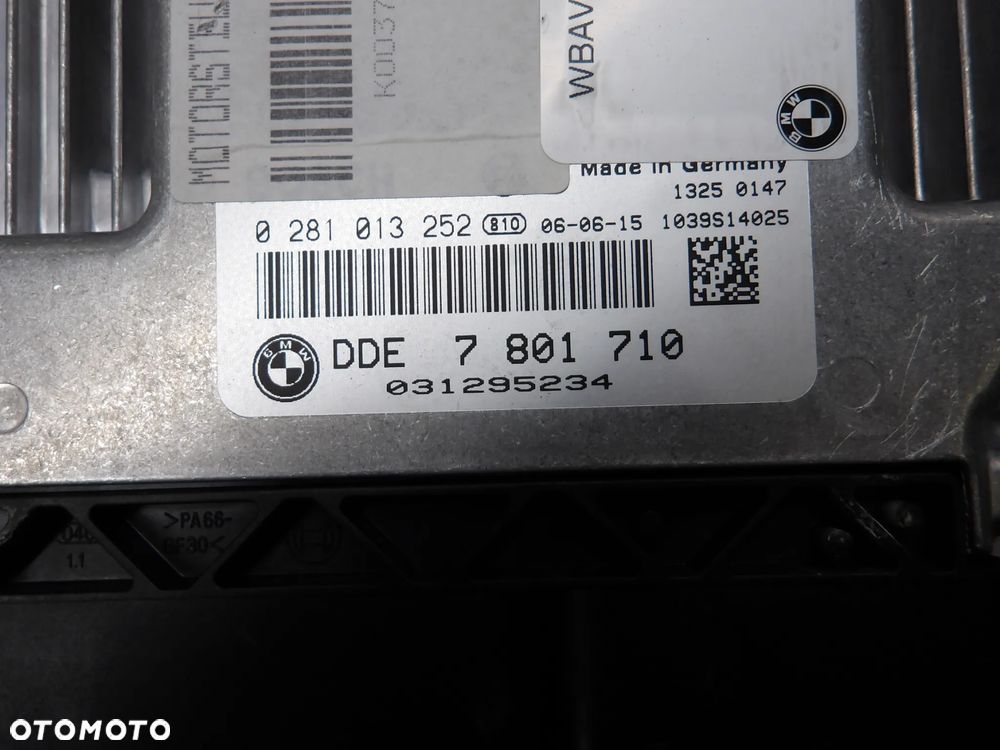 BMW E91 KOMBI 2.0D M47 04-08 KOMPUTER STEROWNIK SILNIKA 7801710 - 4