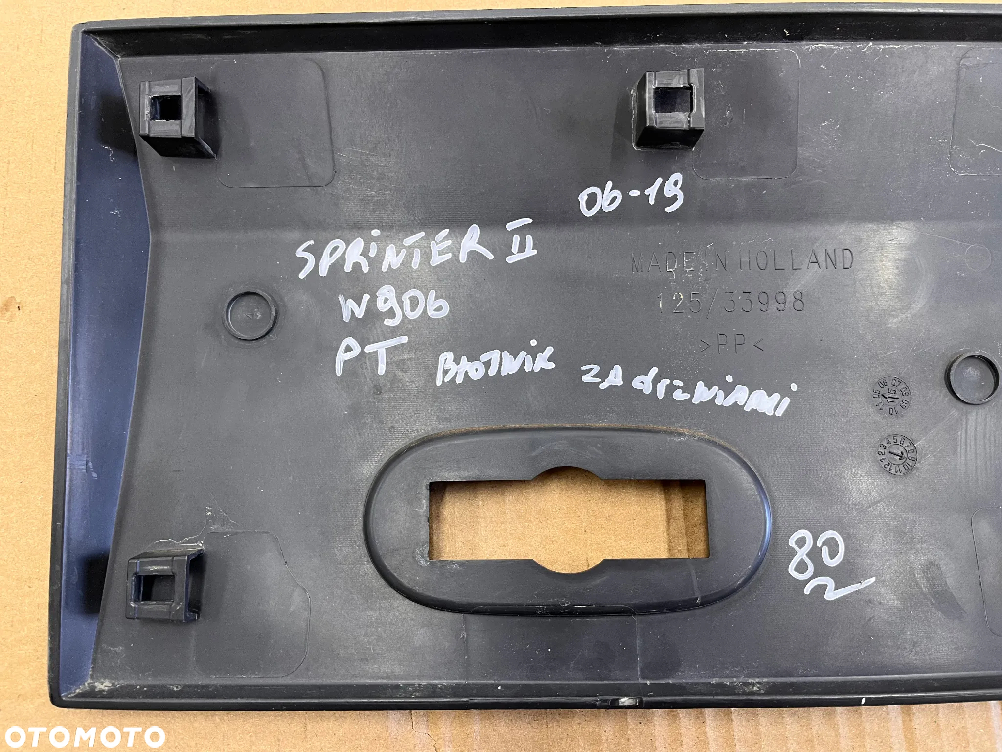Listwa Mercedes w906 sprinter II 2 06-19 VW crafter I 1 lt3 06-16 prawa tylna nakładka boczna plastik a9066902682 - 5