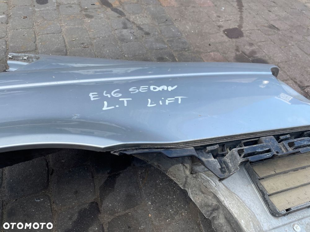 błotnik próg bmw e46 sedan lewy tył bdb stan titansilber - 6