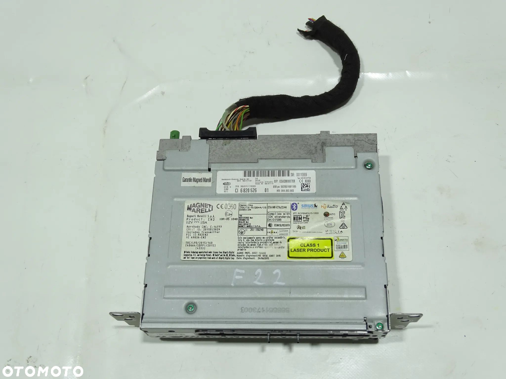 CZYTNIK STACJA NAWIGACJI GPS 6820526 BMW F20 F21 F22 F23 F-VAT - 1
