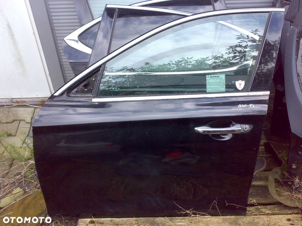 genesis g70 2017 - drzwi przednie lewe listwa szyba zamek chrom klamka - 1