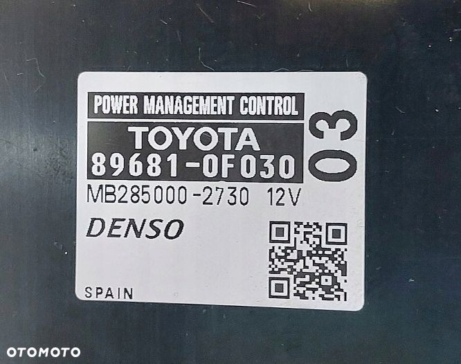 sterownik moduł toyota verso 09-18r 89681-0f030 - 3