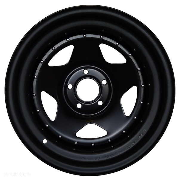 FELGI FELGA STALOWA JOHN RED CZARNY MAT 16X8 5X127 ET-10 CB 71,6 JEEP WJ