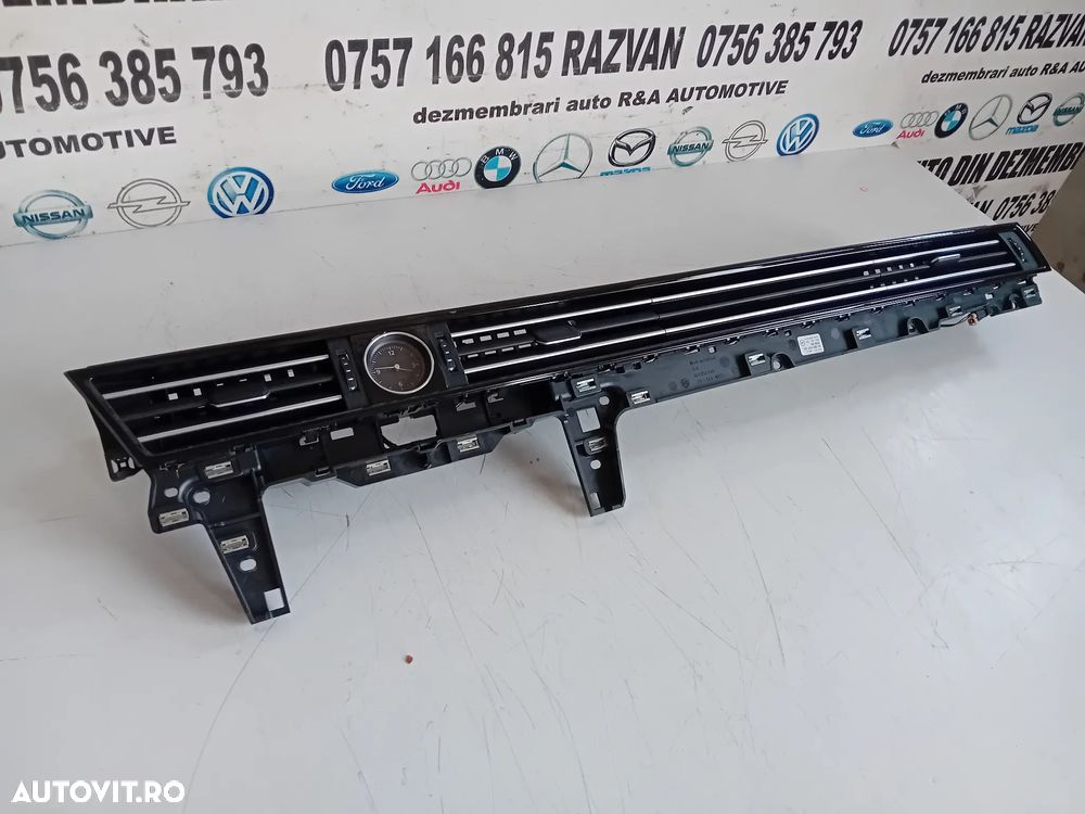 Ornament Trim Bord Grile Grila Ventilatie Centrala Laterala Vw Passat B8 An 2014-2020 Volan Stanga - 3