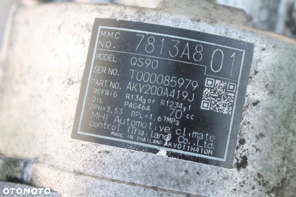 kompresor klimatyzacji sprężarka mitsubishi eclipse cross 1.5 t 2017- - 7