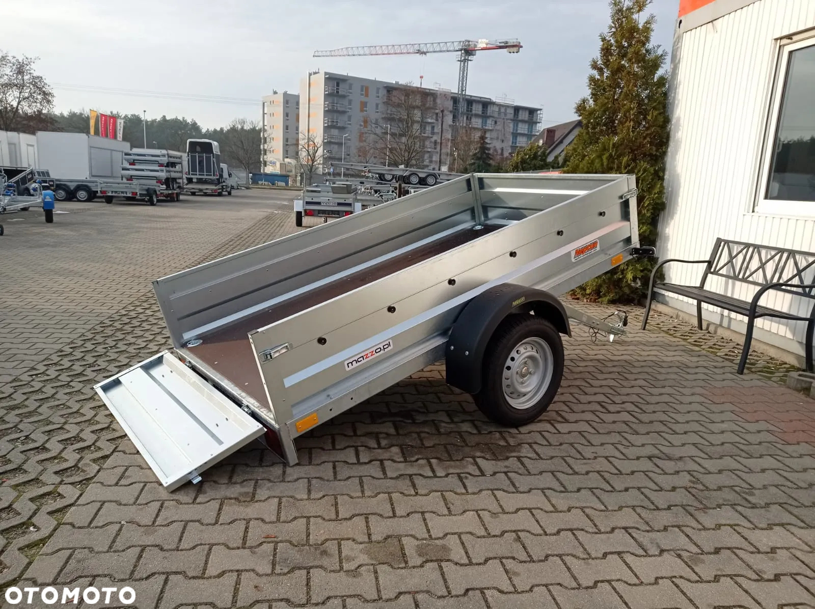 Neptun DOSTAWA! Przyczepka 236x129x40 N7-236 rt Lekka przyczepa SPAWANA jednoosiowa UCHYLNA! Wszystkie burty demontowalne GN099 - 12