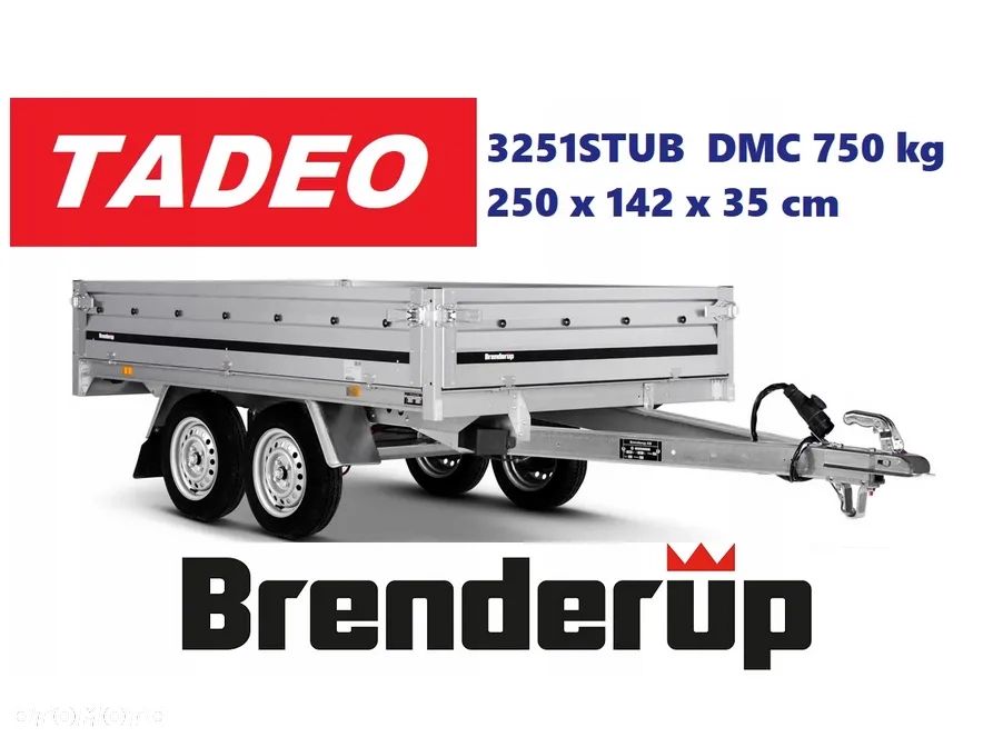 Brenderup 3251 STUB 750kg 2-osiowa - 1