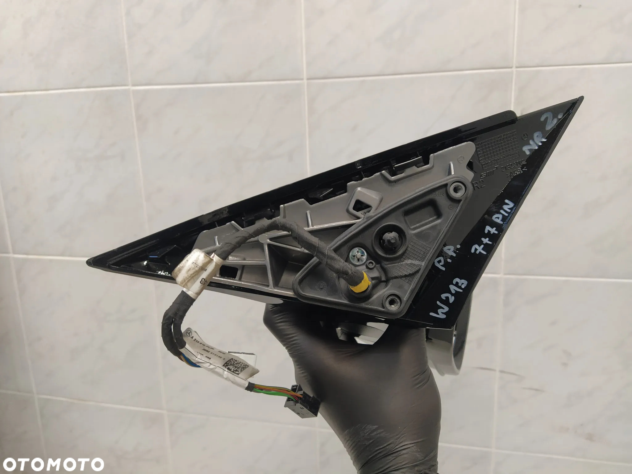 MERCEDES W213 A213 LUSTERKO PRAWY PRZÓD PRAWE PRZEDNIE 7+7 PIN 14 PIN ASFERYCZNE ORYGINAŁ - 6