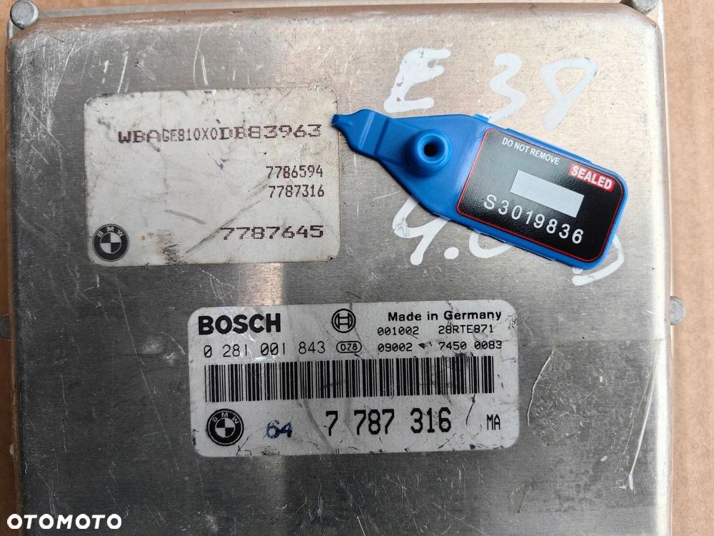 Komputer sterownik silnika BMW M67 4.0D V8 E38 7787316 - 3