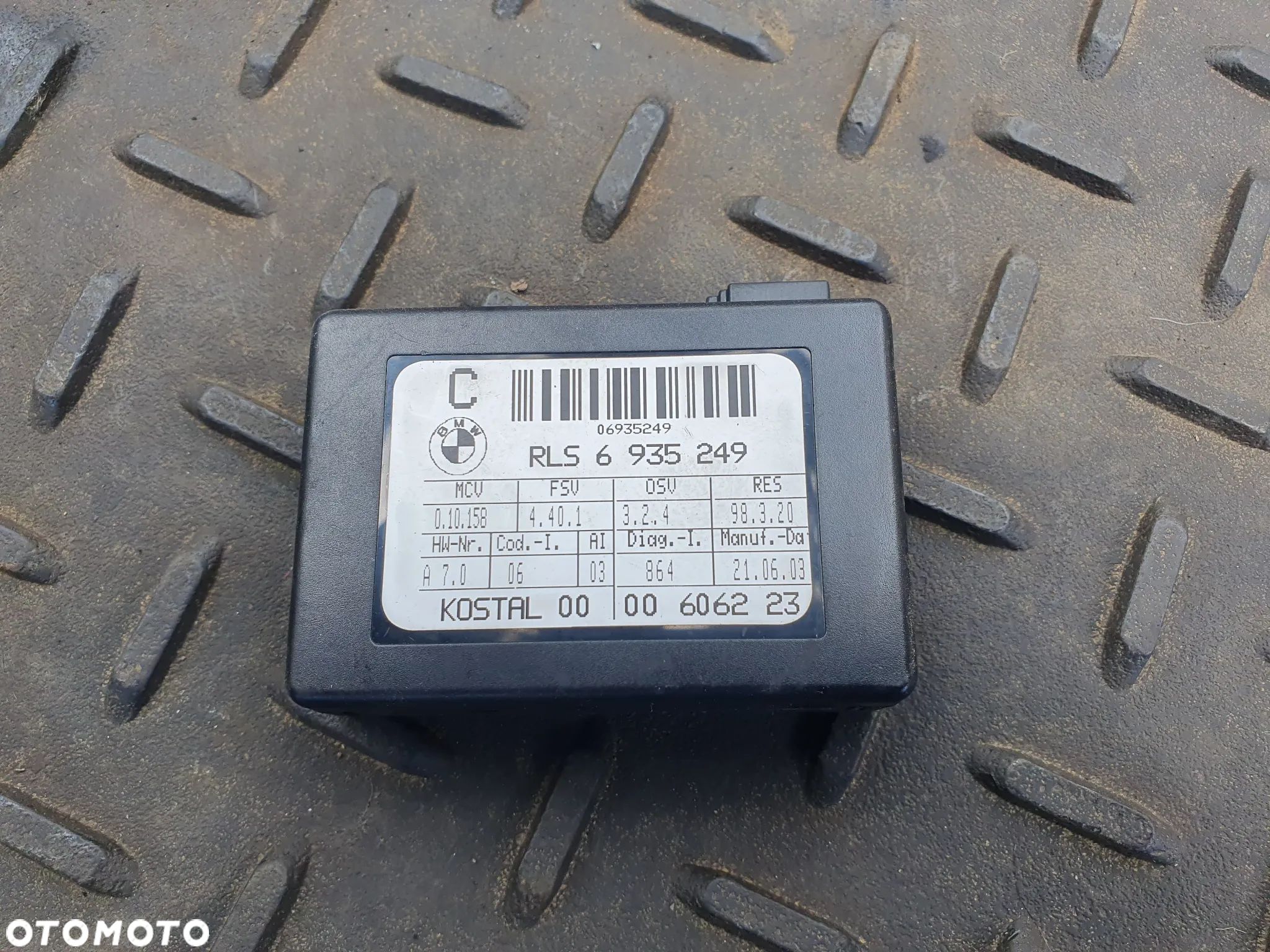 BMW E60 E61 E63 E64 E65 E66 CZUJNIK SENSOR DESZCZU I ŚWIATŁA 6935249 - 1