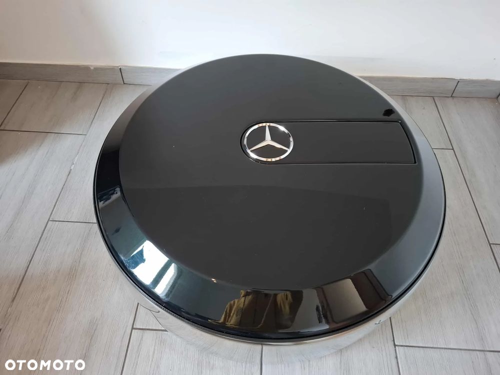 OSŁONA KOŁA ZAPASOWEGO DEKIEL MERCEDES G KLASA W463 OBUDOWA OBEJMA CHROM IDEALNY STAN - 7