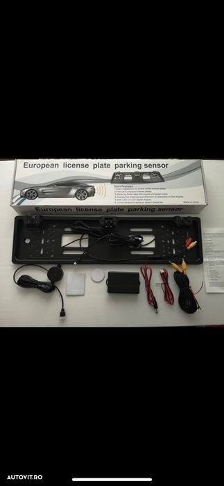 Kit 2 în 1 suport numar cu camera marsarier și 2 senzori de parcare - 2