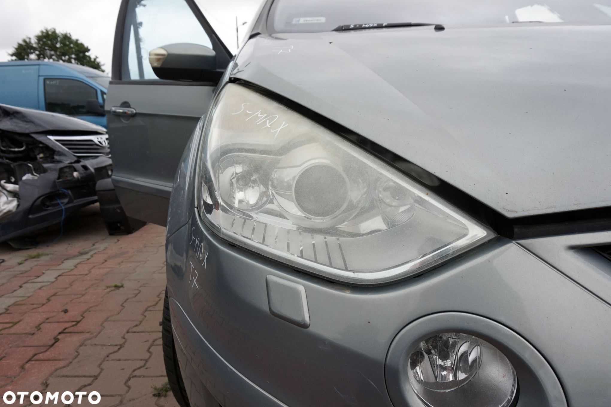 MASKA ZDERZAK BŁOTNIKI LAMPY S-MAX I MK1 T7 XENON EU FORD 2006-2010 SZARY THUNDER PRZÓD KOMPLETNY - 19
