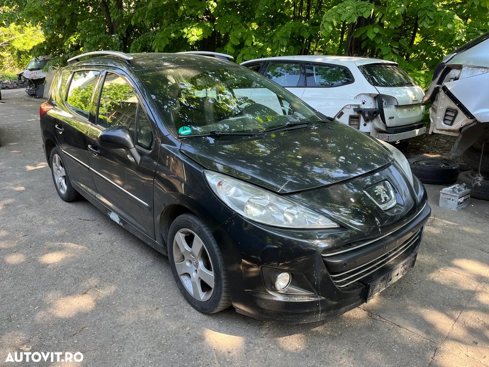 Bara fata completa Peugeot 207 facelift 2010 negru model cu proiectoare - 6