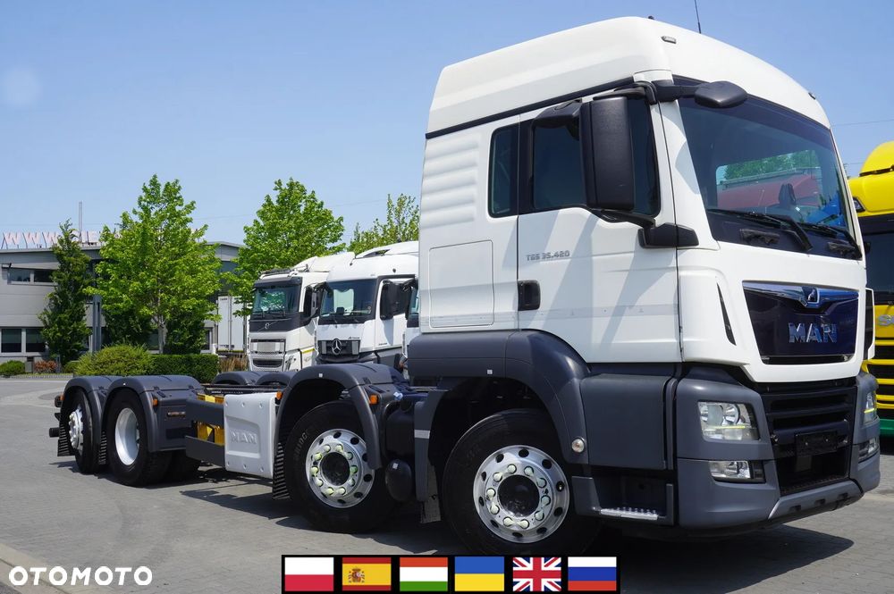 MAN TGS 35.420 8x2 / Rama 6,4 m / 3 osie skrętne - 1