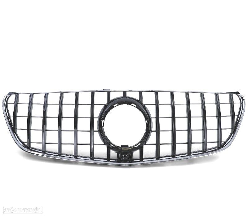 GRELHA FRONTAL MERCEDES V W447 14-19 PRETO BRILHANTE - 4