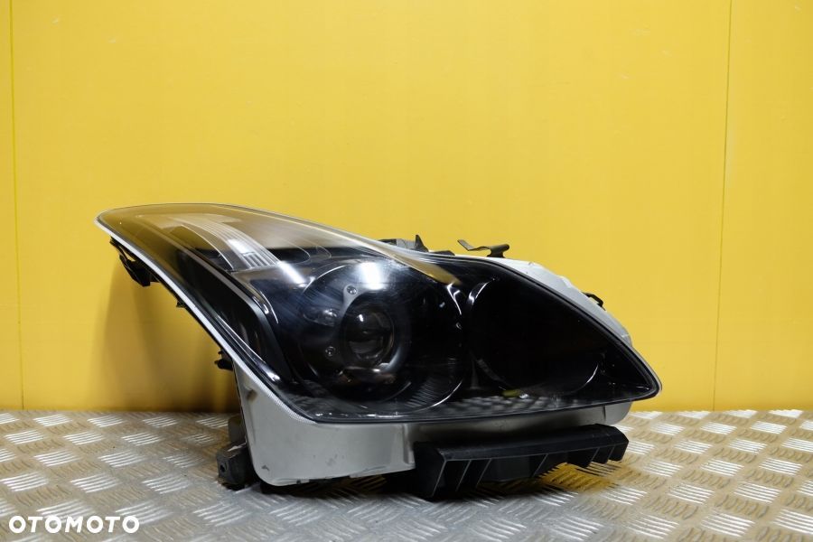 INFINITI G G37 V37 COUPE 2008- REFLEKTOR LAMPA XENON CZARNA R USA - 1