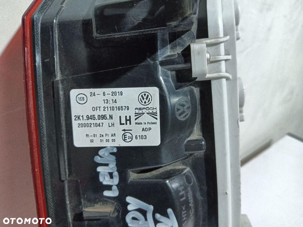 LAMPA TYŁ TYLNA LEWA VW CADDY 4 2K1945095N - 6