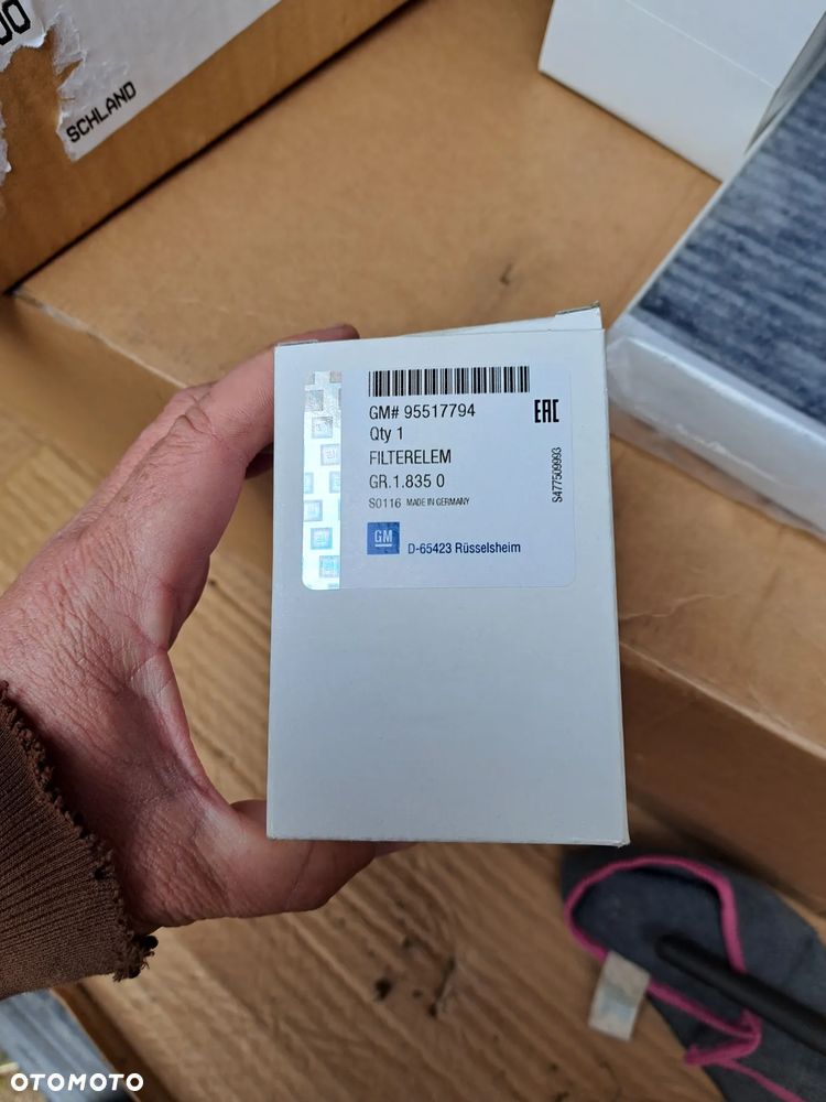 Zestaw Filtrów Opel Astra J Zafira C Cascada 2.0 CDTI 95524121 filtr powietrza kabinowy oleju paliwa 13263262 95517794 13271191 13272719 - 7