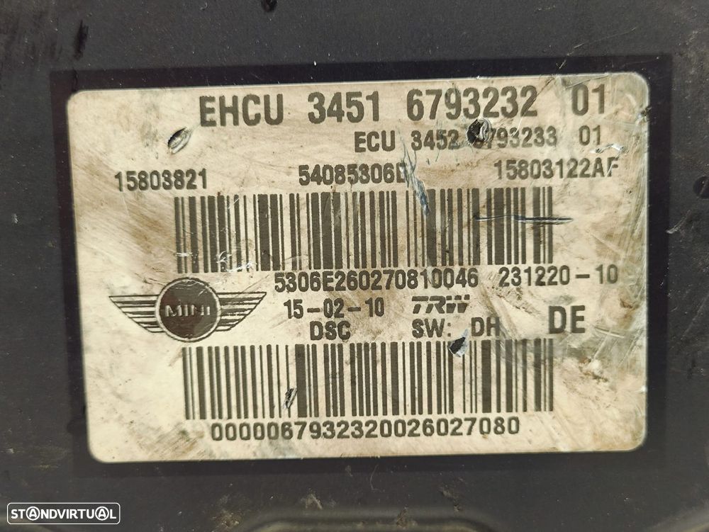 ABS Modulo Bloco Hidraulico Mini Cooper R56 R55 R57 6793232 - 8