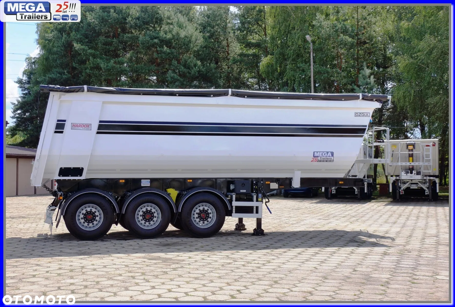 Mega 33 m³ naczepa rynna HB 450 KAMIEŃ / ŻWIR !!! - 4