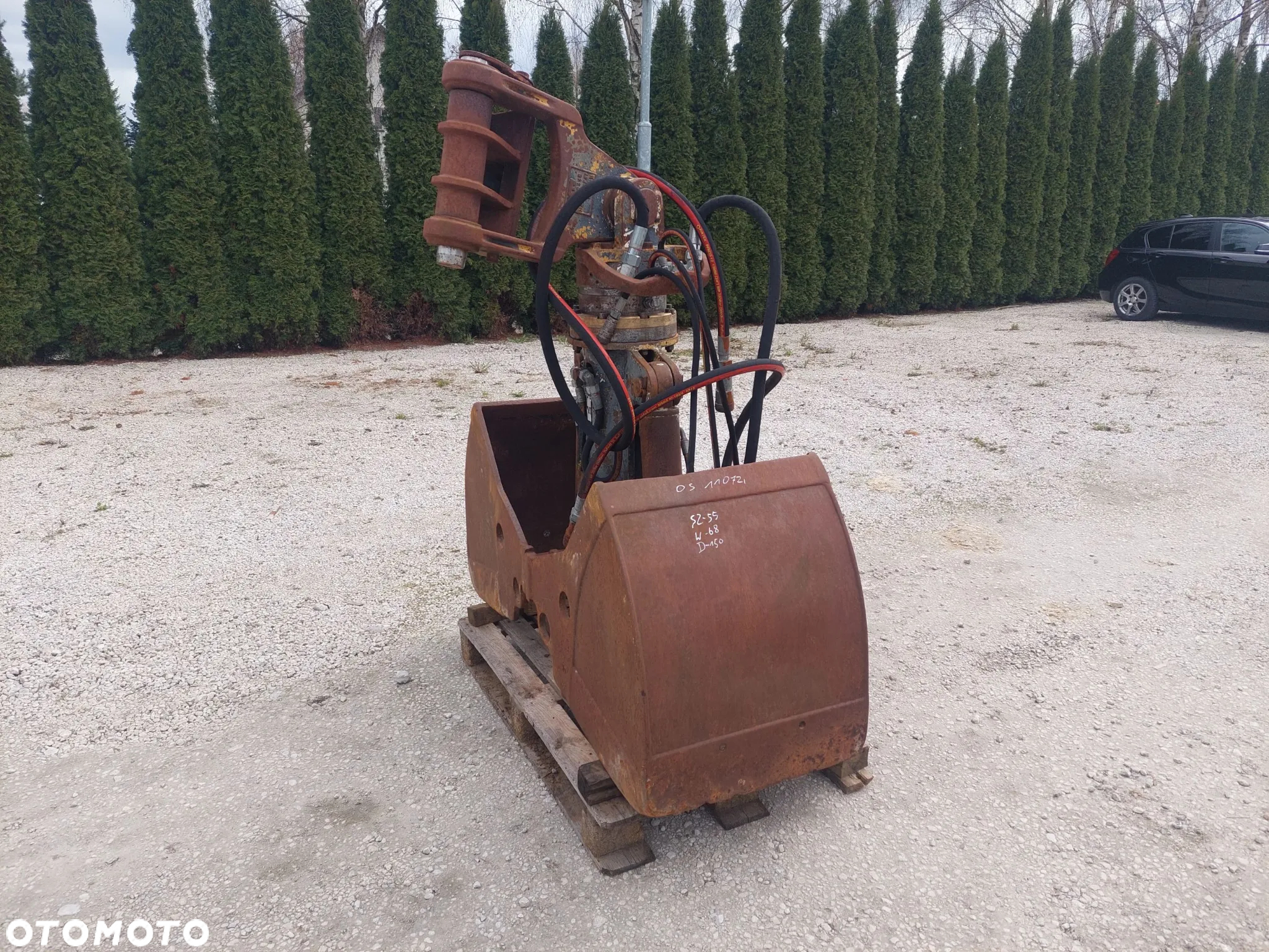 Łyżka chwytakowa, chwytak obrotowy rotor rotator koparki na szybkozłącze Nado SK 15 20 Komatsu PW PC 130 138 140 148 160 180 210 - 3