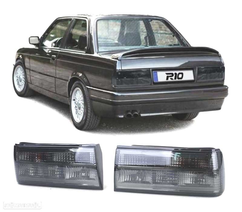 FAROLINS TRASEIROS BMW E30 87-90 CABRIO 90-93 ESCURECIDOS - 1