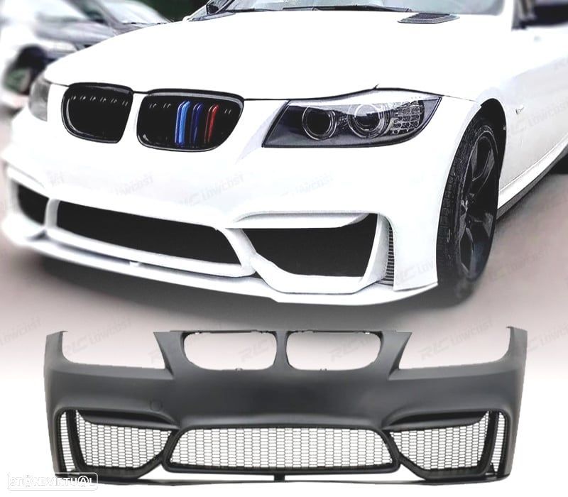PARA-CHOQUES FRONTAL BMW E90 E91 LCI 08-12 LOOK M4 + SPOILER LIP - 1