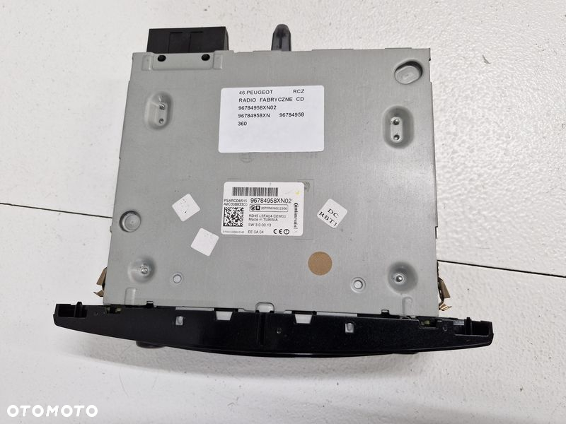 PEUGEOT RCZ RADIO FABRYCZNE CD 96784958XN02 96784958XN 96784958 - 5