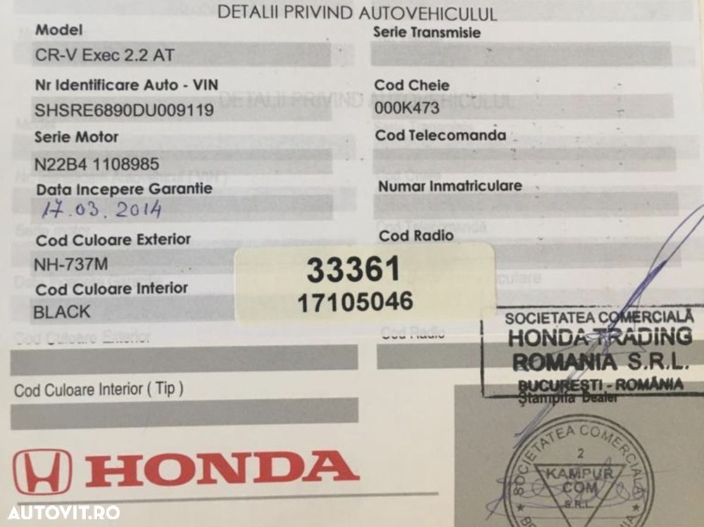 Honda CR-V 2.2 A/T Executive HDD Navi - 30