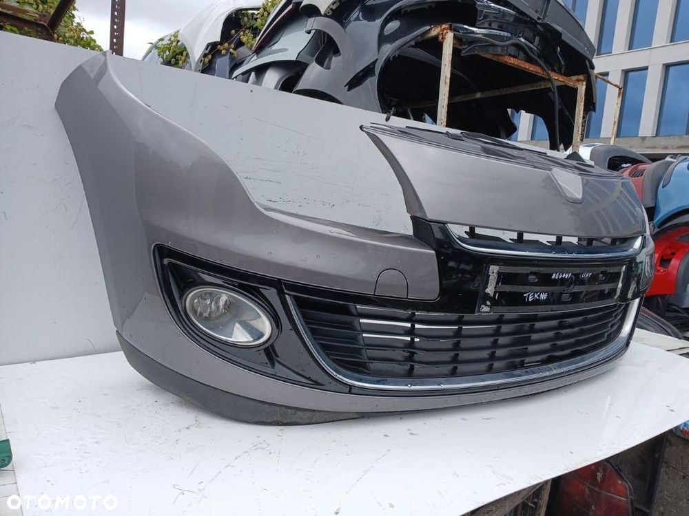 ZDERZAK PRZÓD PRZEDNI RENAULT MEGANE III LIFT 12-13r. SZARY LAKIER TEKNG - 4